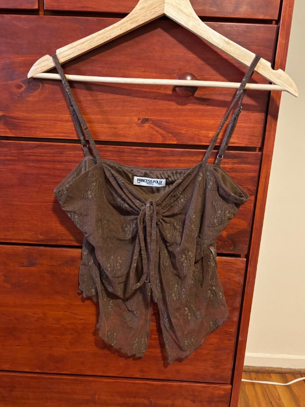 Princess Polly Andorra Top Brown - Picture 2 of 4